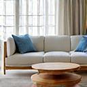Artisan bespoke coastal furniture in a bright room